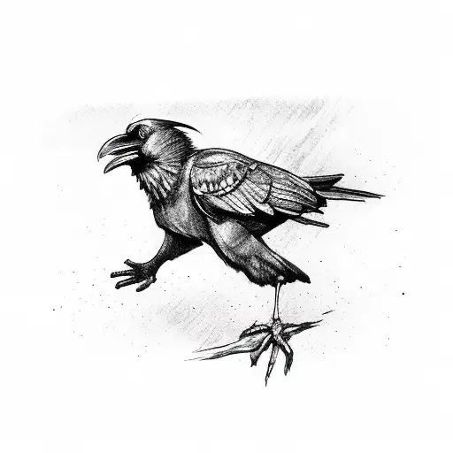 Ravens Singing While Looking In Different Directions