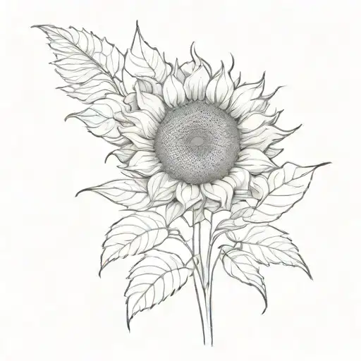 Sunflower With Semicolon
