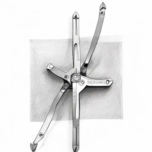 Wrench And Water Pump Pliers Cross