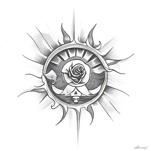 Sun And Sailor Jerry Rose