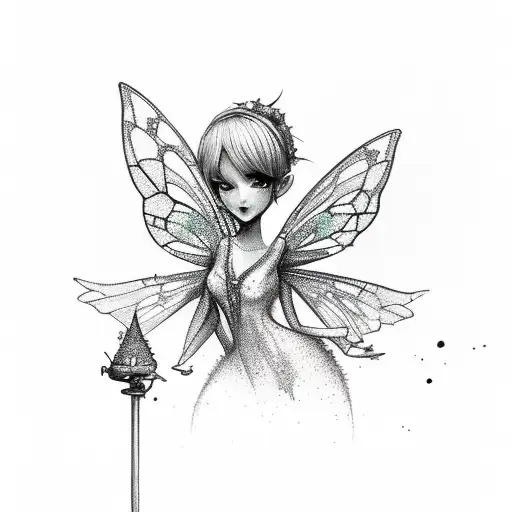 Fairy Bent Over Blowing Fairy Dust