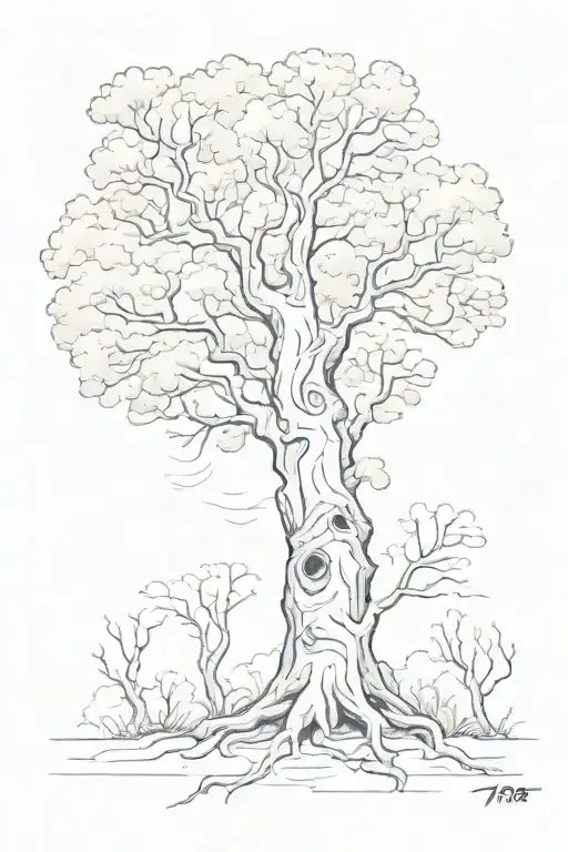 Tree With 2-14-60 And 9-6-55