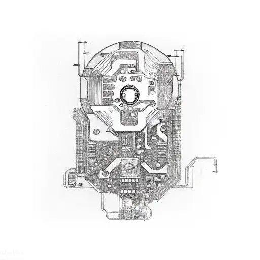 Printed Circuit Board With A Semicolon Embedded Within It
