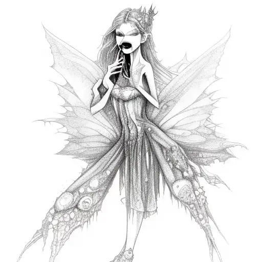 Pretty Zombie Fairy Full Body