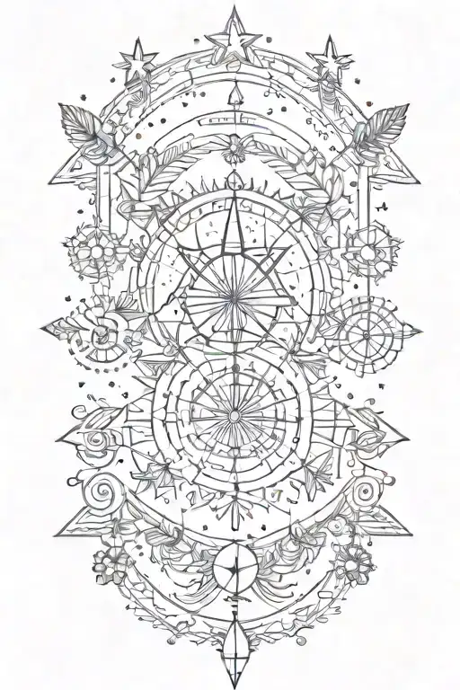 Boho Arrows Stars Suns