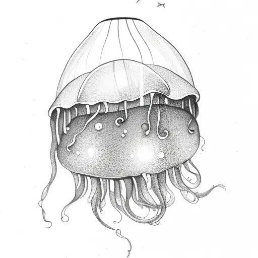 Jellyfish With Galaxy Inside