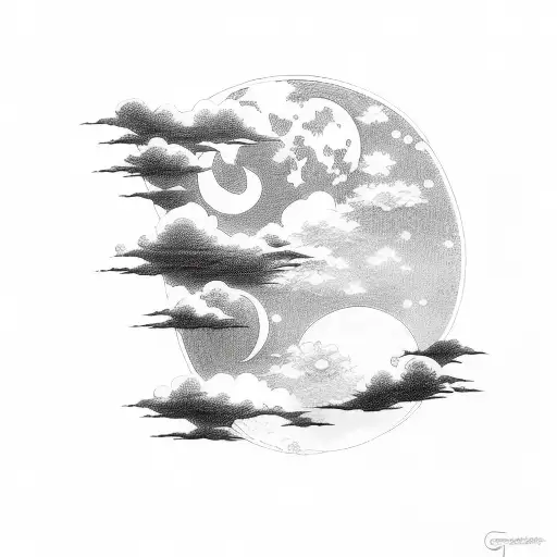 Geisha Cloud Moon