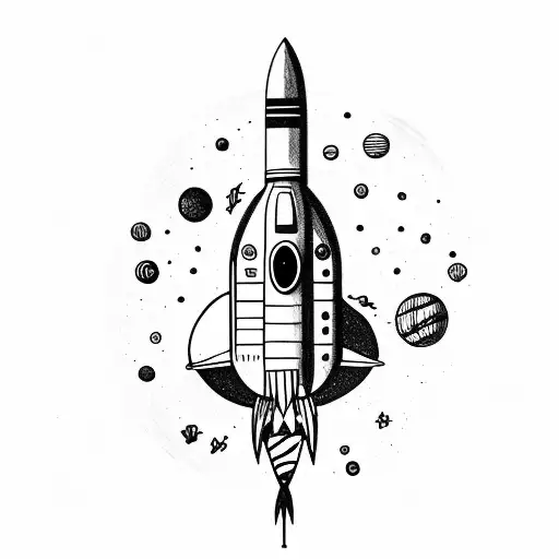 Rocket And Astronaut