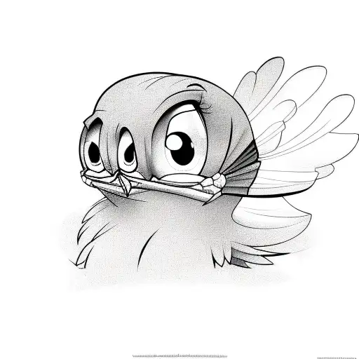 Tweety Cartoon With Tattos