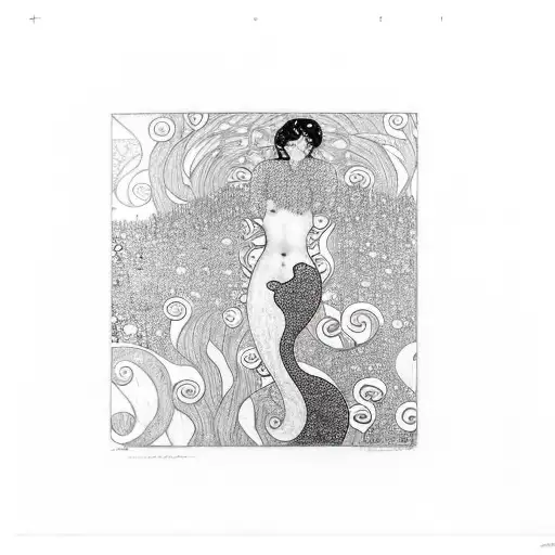 Gustav Klimt Mermaid