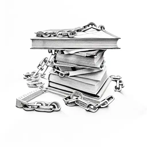 Closed Book With Chains