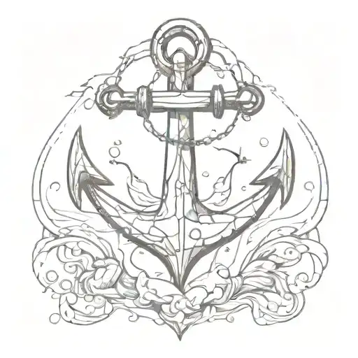 An Anchor Broken From Inside Which Seagulls Fly