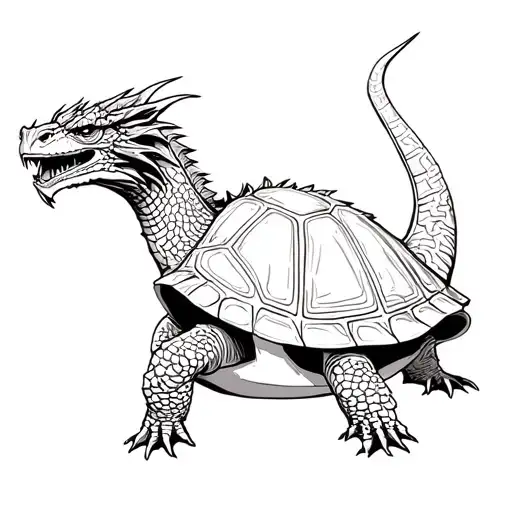 From Dungeons And Dragons Draw A Dragon Turtle