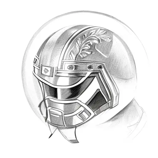 Spartan Helmet With Olive Branches