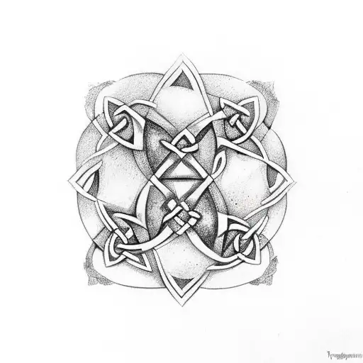 Nature Celtic Fantasy Dreamy Mystic Triquerta