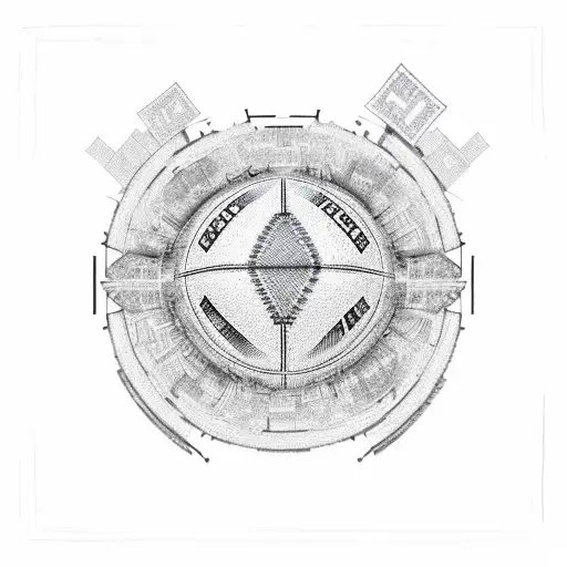 A Football Field Transformed Into A Stack Of Cash