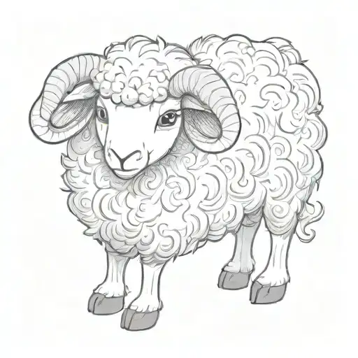 A Stuffed Animal Sheep