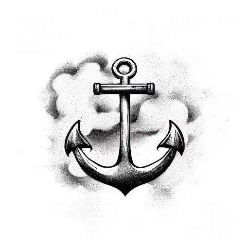 Anchor And Wheel Covered In Flames