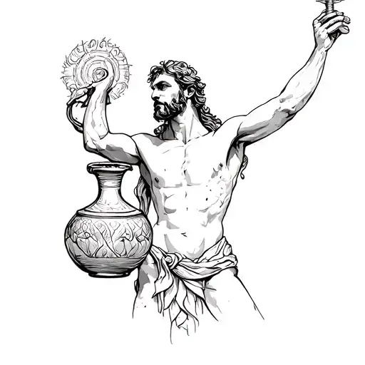 Aquarius Man With A Jug
