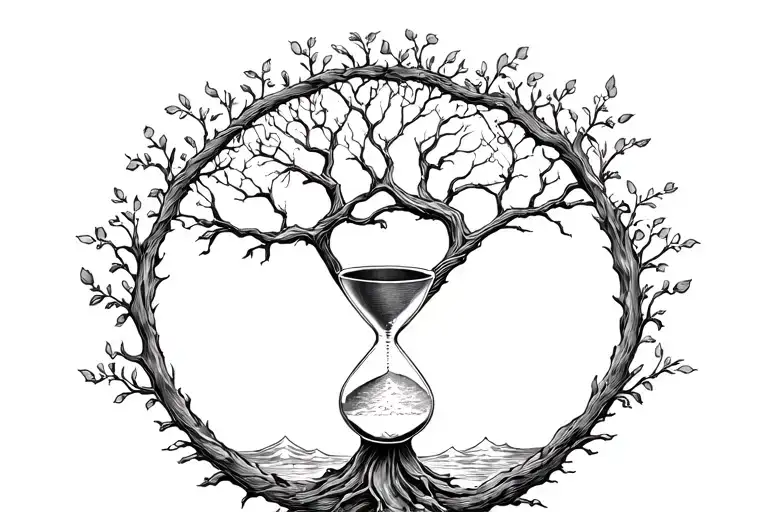 Tree Of Life With Hourglass