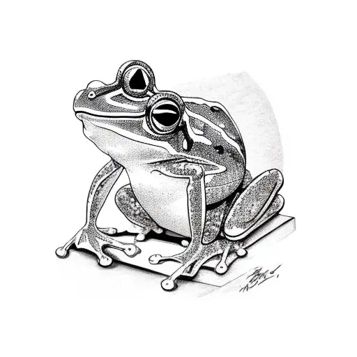 Frog Sitting On A Chair