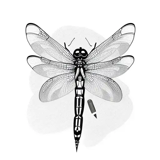 Flower Band With Dragonfly