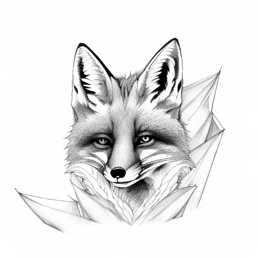 Fox Lady With Dragon