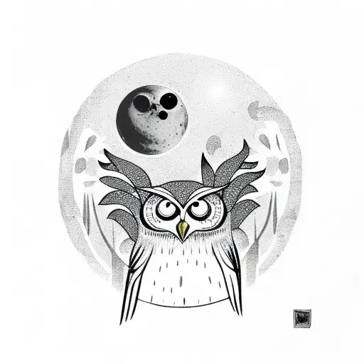 Owl Moon And Forest