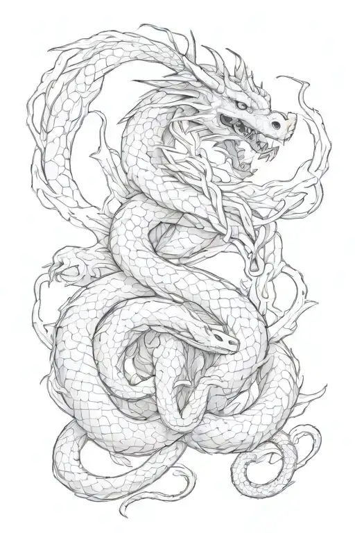 Dragon And Snake Fight