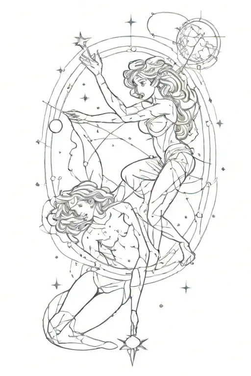 Aquarius And Cancer Constellation