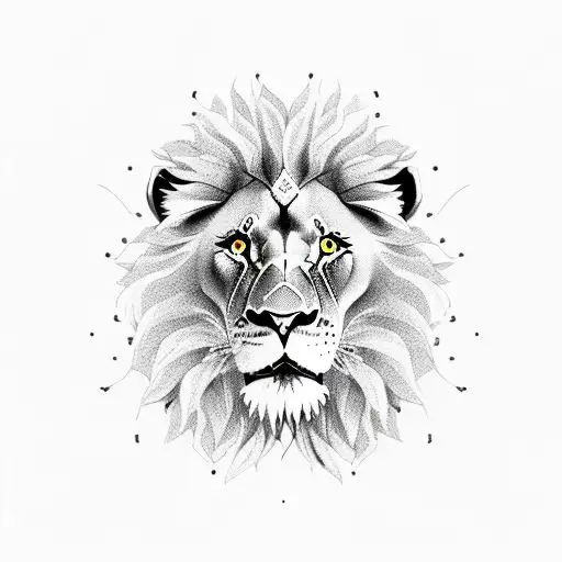 Lion With Cherry Blossom