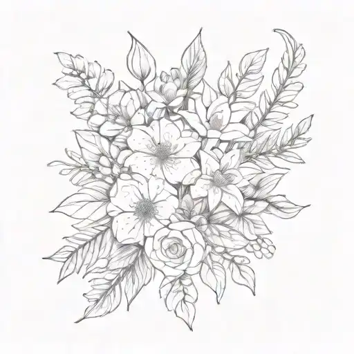 January February November Birth Flower Bouquet