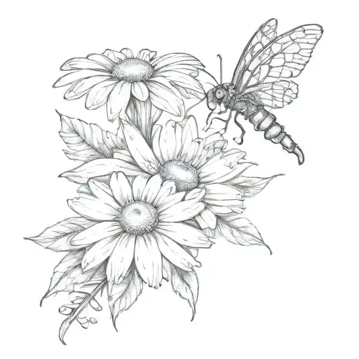 Daisy And Dragonflys