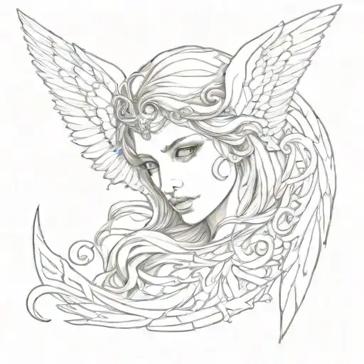 Fallen Angel Eye Painting By Alexandre Cabanel