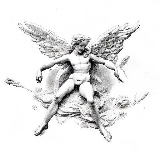 Michel Angelo Sculpture Falling Angel