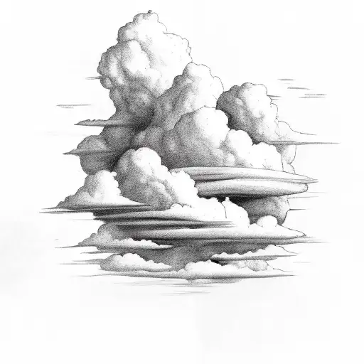 Heavenly Clouds With A Bible Verse