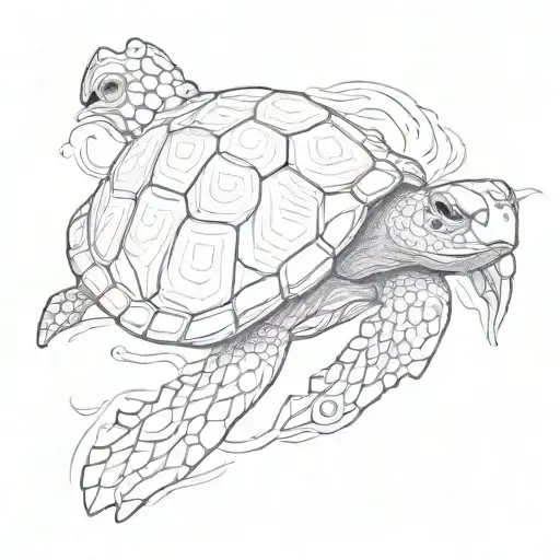 Stunning Pink Turtle