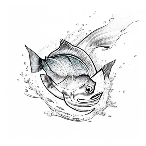 A Fish Jumping Out Of Water