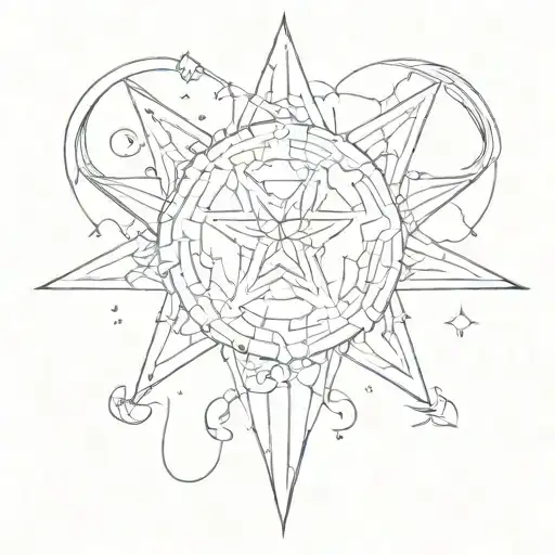 Gemini Star Minimal Tatoo