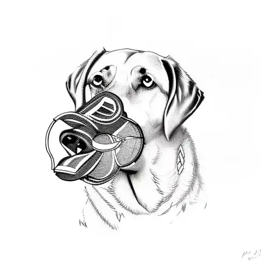 Black Lab With Duck In Mouth