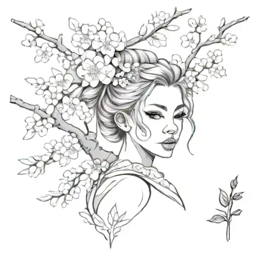 Alani In A Cherry Blossom Tree