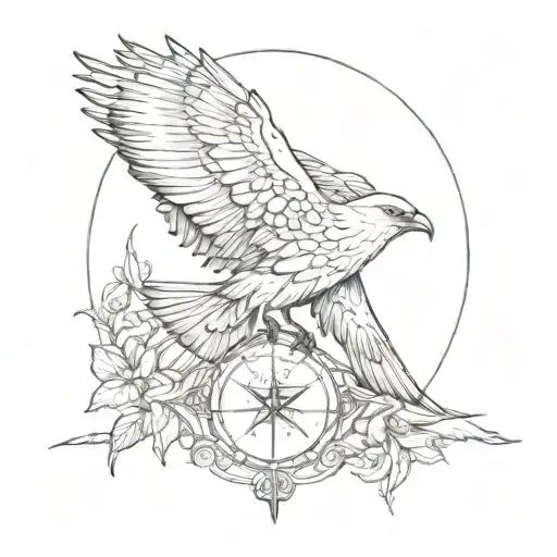 Free Bird With Compas Point To The North East