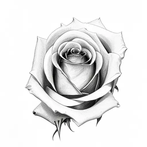 Rose With Skinny Vines