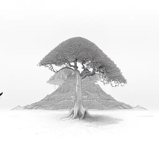 Businessman With Tree Sprouting Out Of His Body