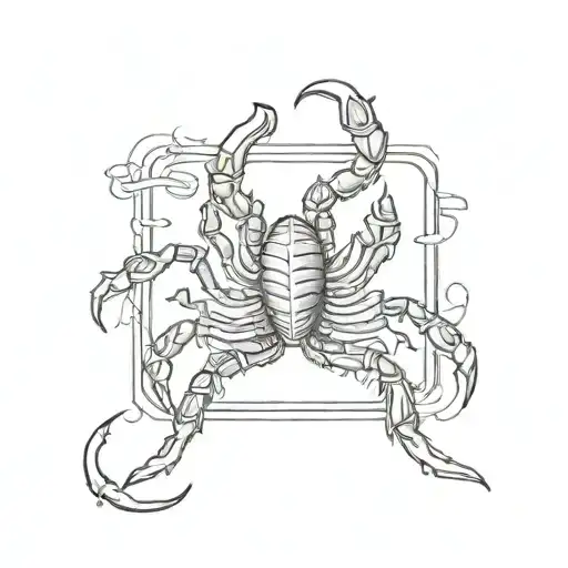 Two Cards With Scorpion On Front Card