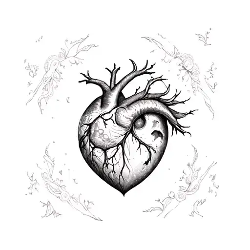 Patterns Heart Of The Moon From Chest To Waist