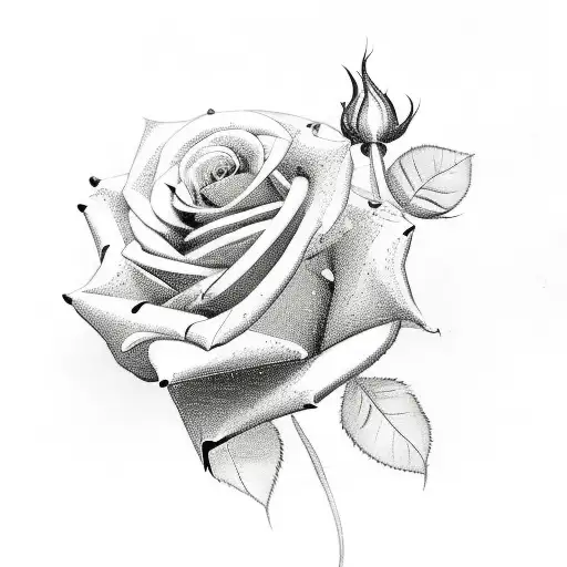 Guitar With Roses Around It