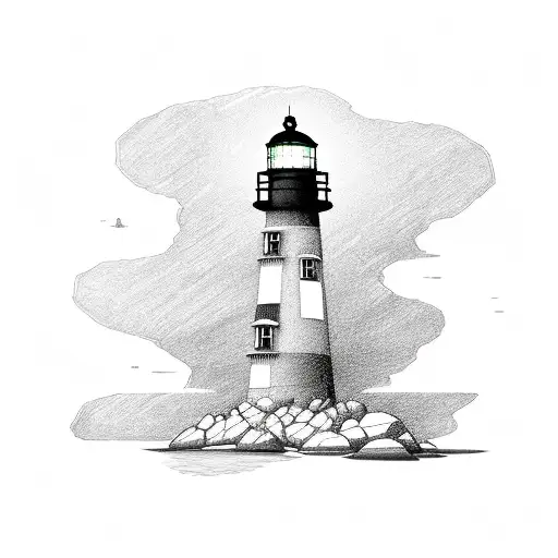 A Ship That Instead Of A Mast Has A Lighthouse
