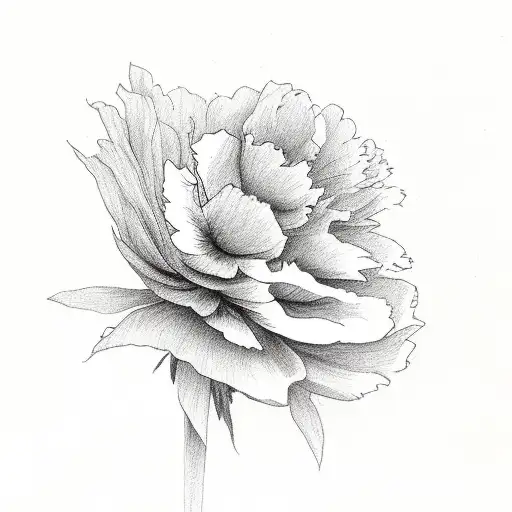 A Cardinal On A Peony