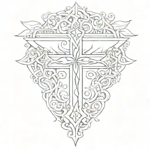 Jesus Cross With Hope Word